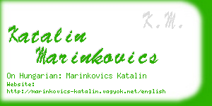 katalin marinkovics business card